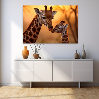Giraffe Family Canvas